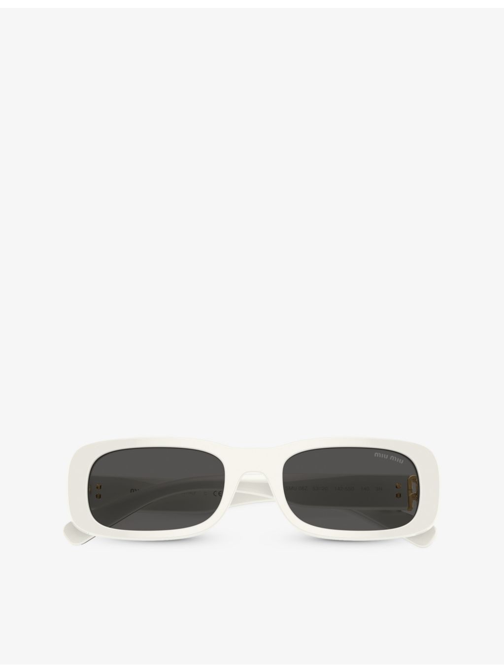 Miu Miu rectangle-frame acetate sunglasses MU 08ZS, imported from the UK