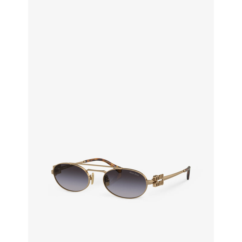 Miu Miu oval metal sunglasses MU 54ZS (British brand)