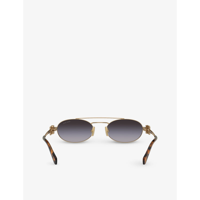 Miu Miu oval metal sunglasses MU 54ZS (British brand)