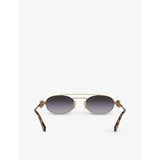 Miu Miu oval metal sunglasses MU 54ZS (British brand)