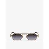Miu Miu oval metal sunglasses MU 54ZS (British brand)