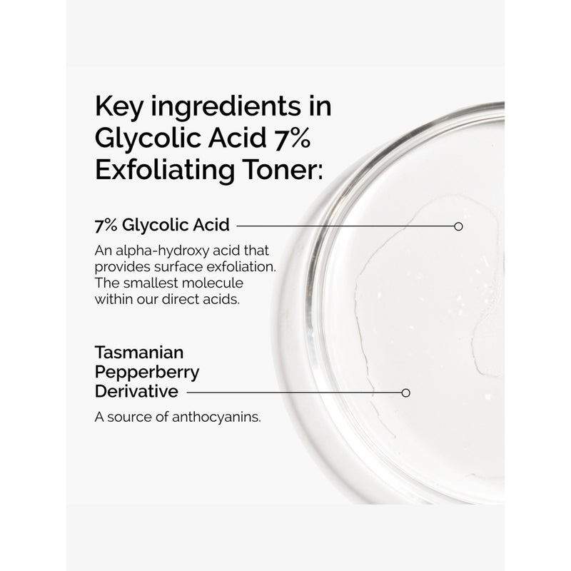 The Ordinary glycolic acid 7% exfoliating toner 100ml, UK version