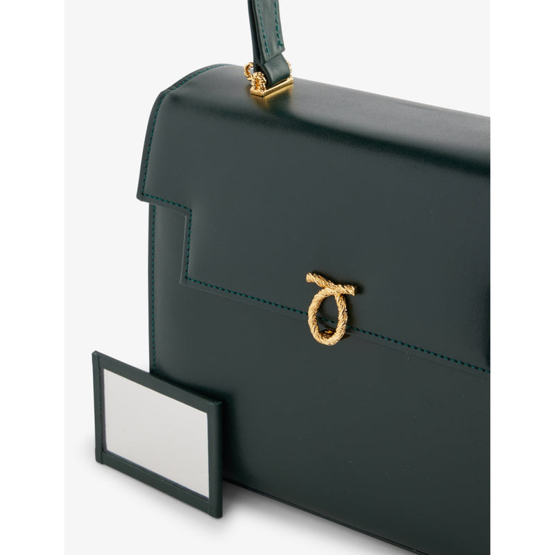Launer Traviata leather top-handle bag, imported from the UK