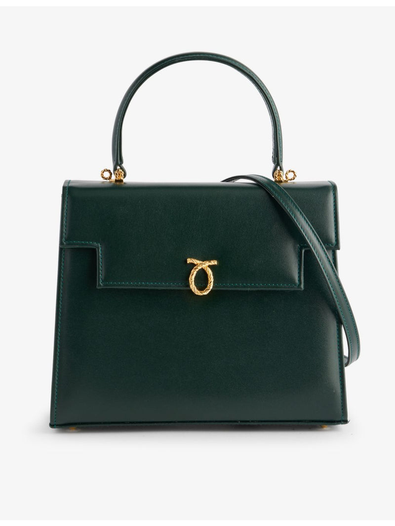 Launer Traviata leather top-handle bag, imported from the UK