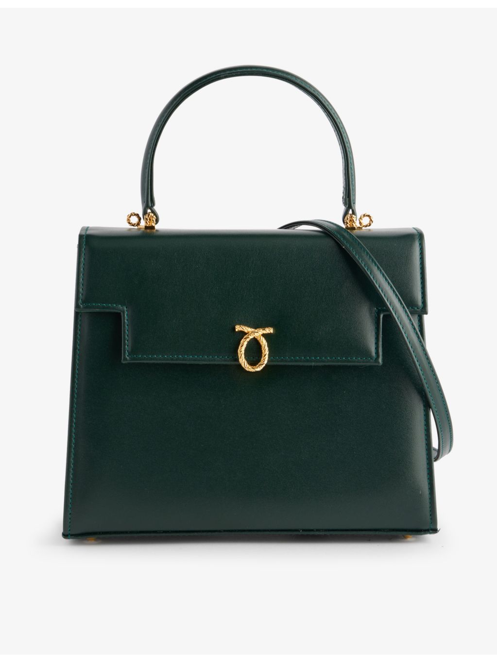 Launer Traviata leather top-handle bag, imported from the UK