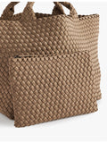St. Barths medium woven tote bag in neoprene, UK version