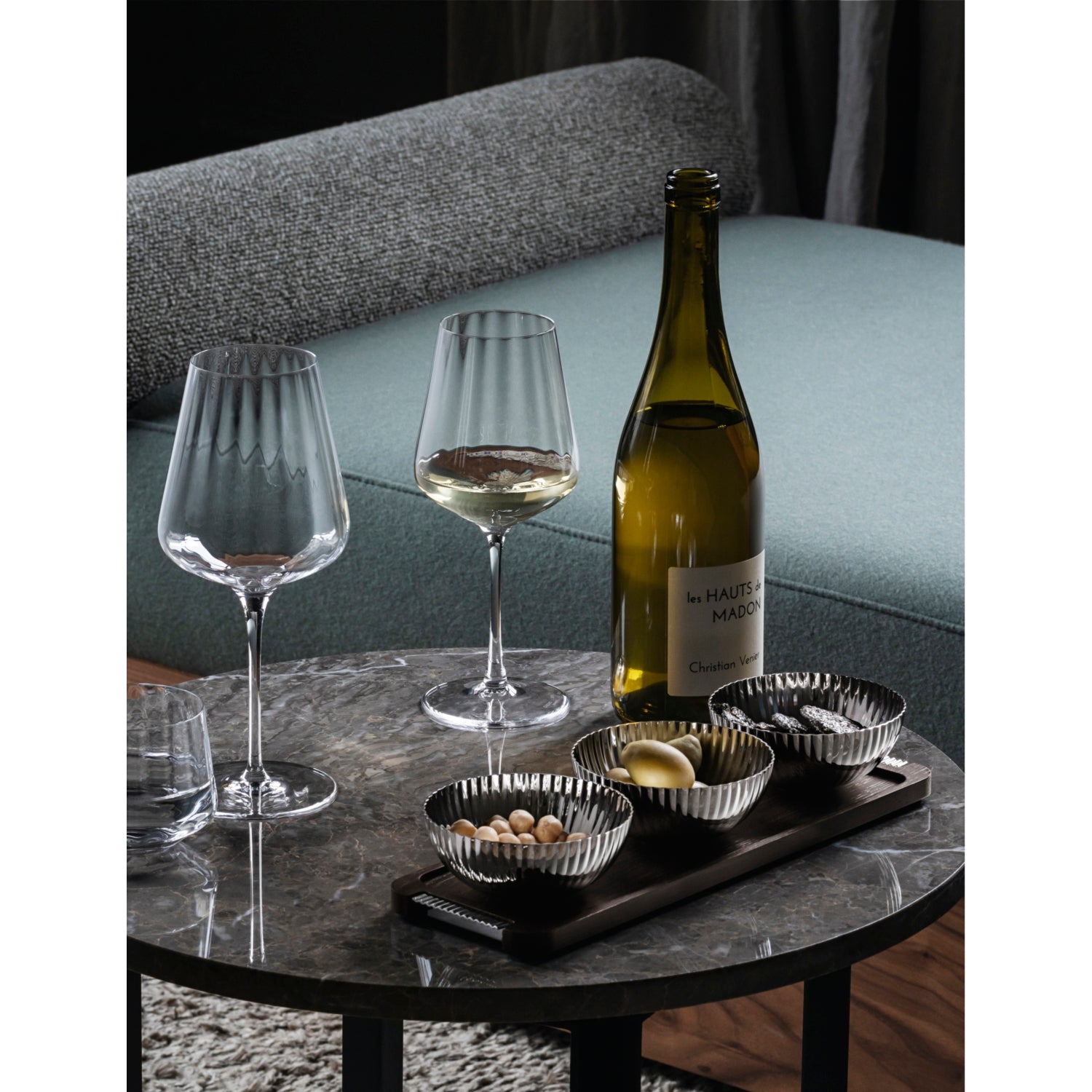 Georg Jensen red wine glasses Bernadotte set of six, UK version