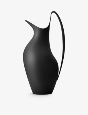 Georg Jensen black-tone stainless-steel pitcher 16cm, imported from the UK