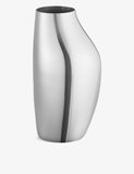 Georg Jensen Sky stainless steel vase 27cm (British brand)