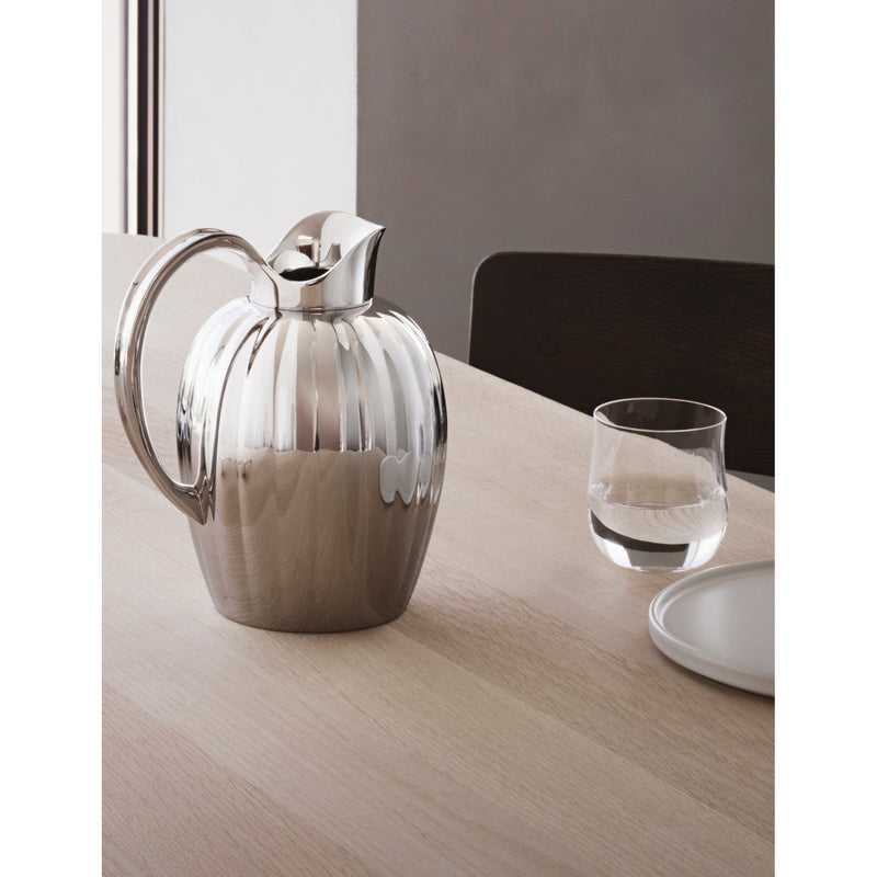 Georg Jensen Bernadotte grooved stainless steel pitcher 19.4cm - British product