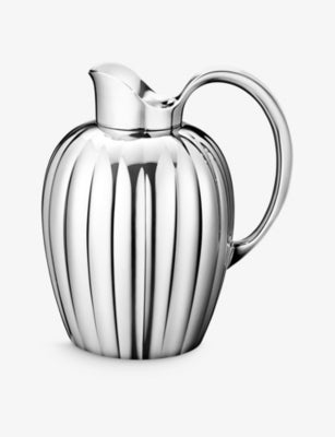 Georg Jensen Bernadotte grooved stainless steel pitcher 19.4cm - British product