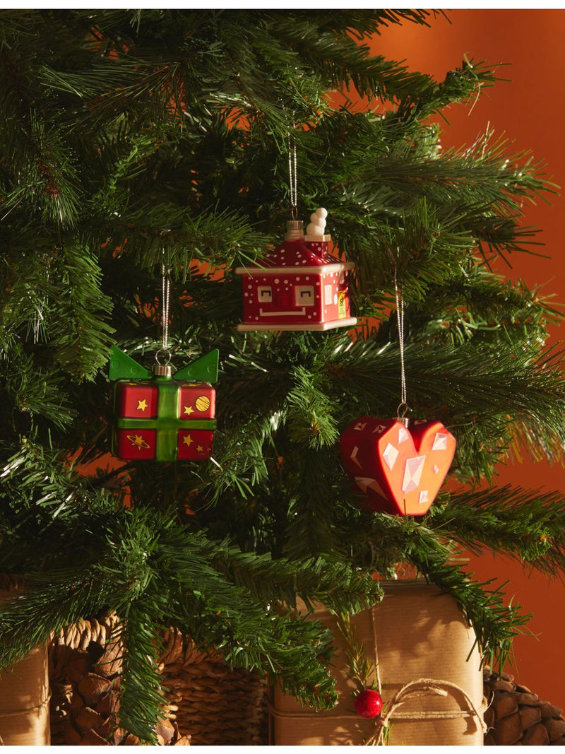 Alessi glass Christmas decoration Le Palle Quadrate 7cm, UK version