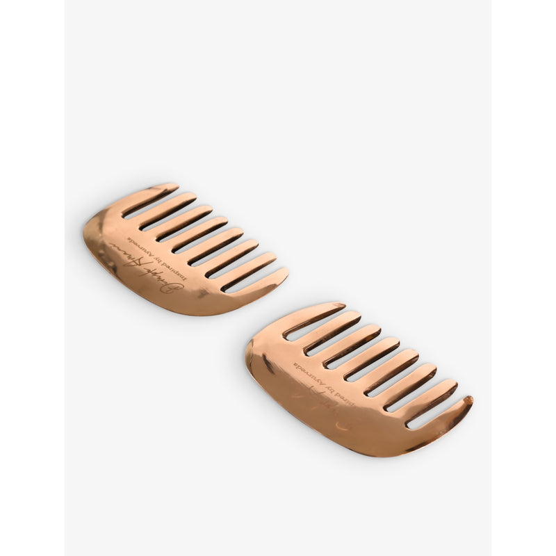 Dimple Amani metallic copper scalp comb - British product