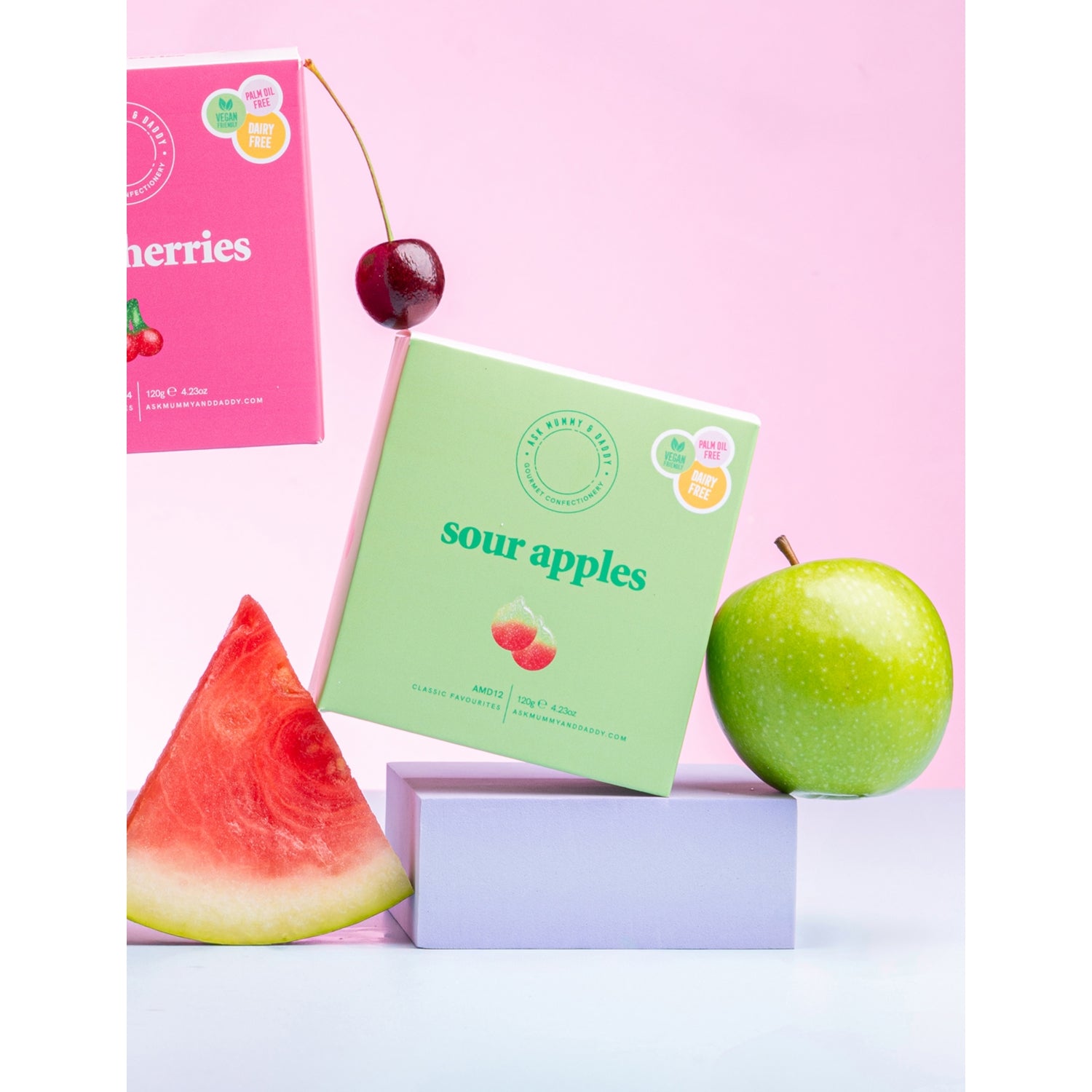 Ask Mummy & Daddy vegan sour apple gift box 120g - British product