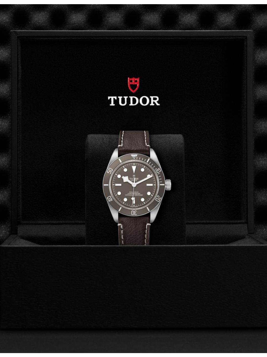 Tudor Black Bay 58 sterling-silver and leather watch 39mm - British product