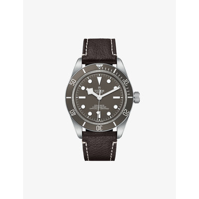 selfridges Tudor Black Bay 58 Sterling-Silver and Leather Automatic Watch 39mm- Buy online at McGrocer