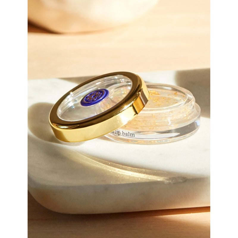 Tatcha Camellia Goldspun lip balm 6g, imported from the UK