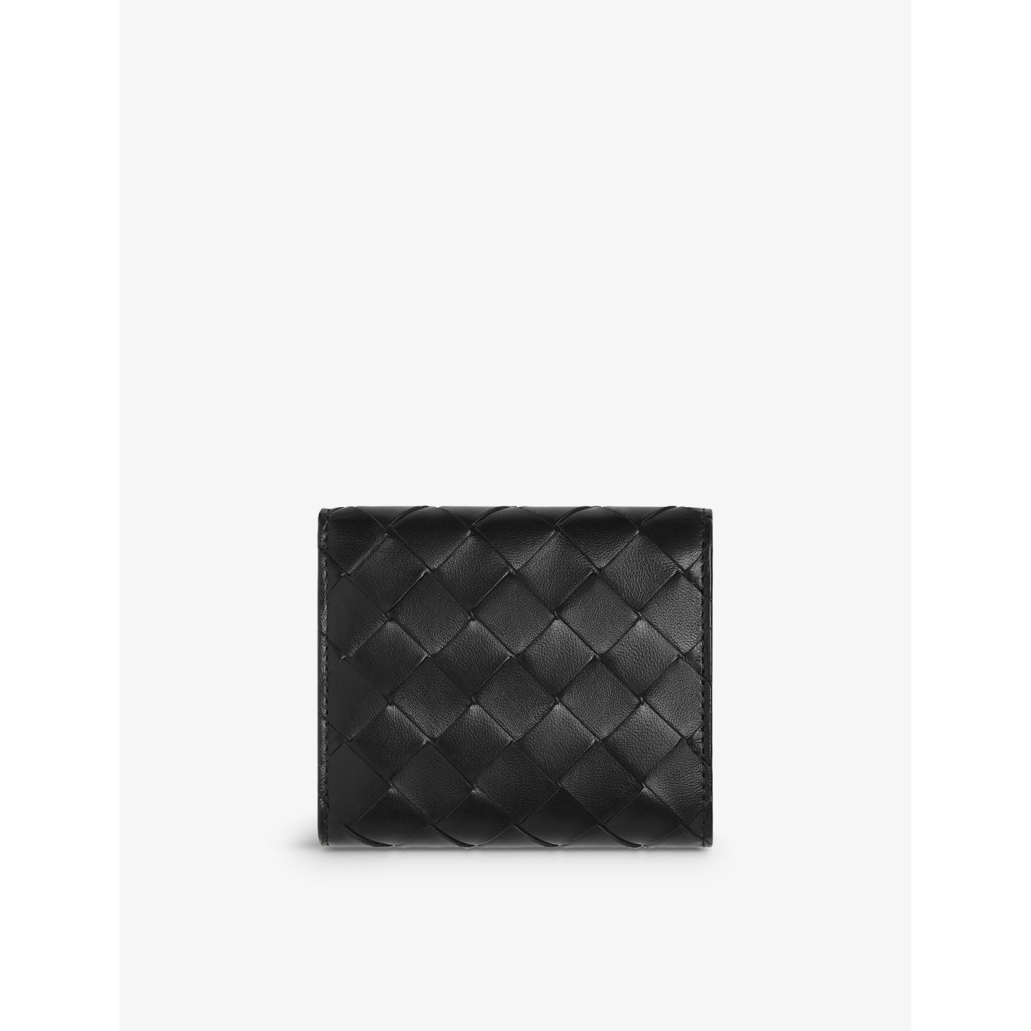 Bottega Veneta intrecciato leather trifold wallet 9x10.5cm, imported from the UK