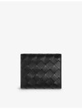 Bottega Veneta intrecciato leather trifold wallet 9x10.5cm, imported from the UK