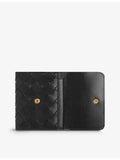 Bottega Veneta intrecciato leather trifold wallet 9x10.5cm, imported from the UK