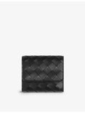 Bottega Veneta intrecciato leather trifold wallet 9x10.5cm, imported from the UK