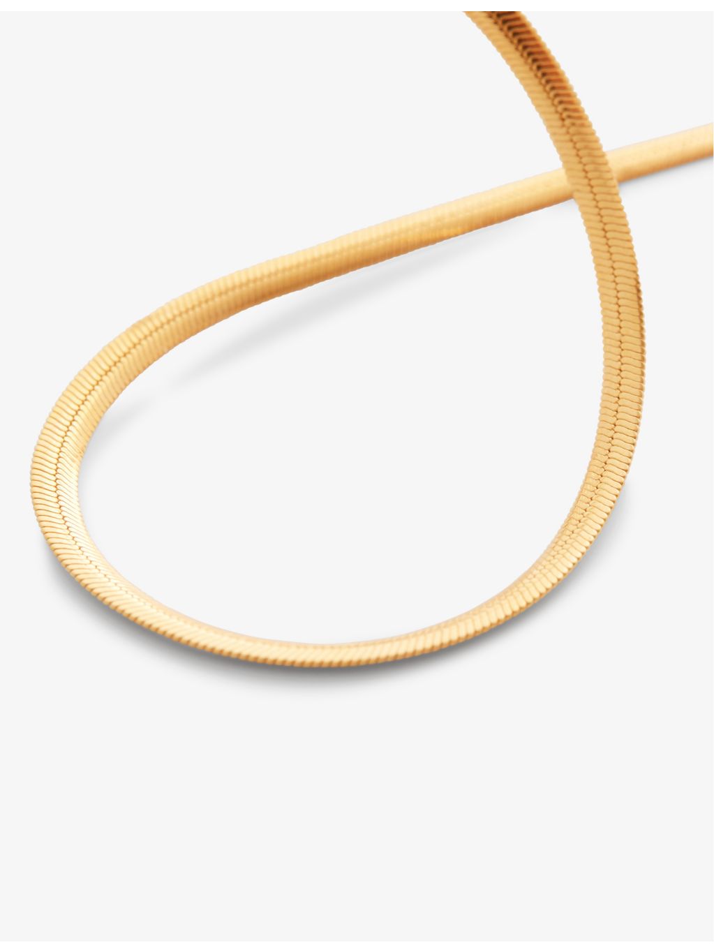 Monica Vinader snake chain necklace 18ct gold-vermeil 50cm (British brand)
