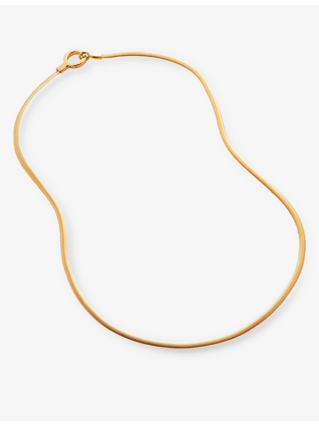 Monica Vinader snake chain necklace 18ct gold-vermeil 50cm (British brand)