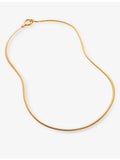 Monica Vinader snake chain necklace 18ct gold-vermeil 50cm (British brand)