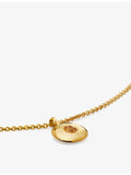 Monica Vinader citrine pendant gold vermeil necklace, imported from the UK