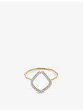Monica Vinader lab grown diamond 14ct gold ring - British product