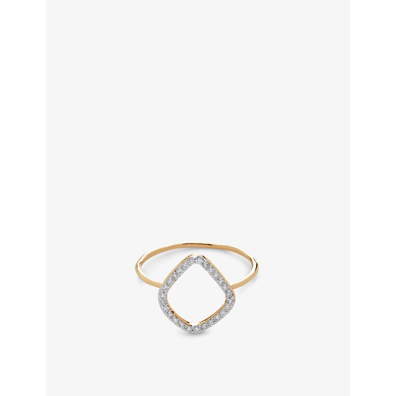 Riva Kite Lab Grown diamond and 14ct solid-gold ring - K