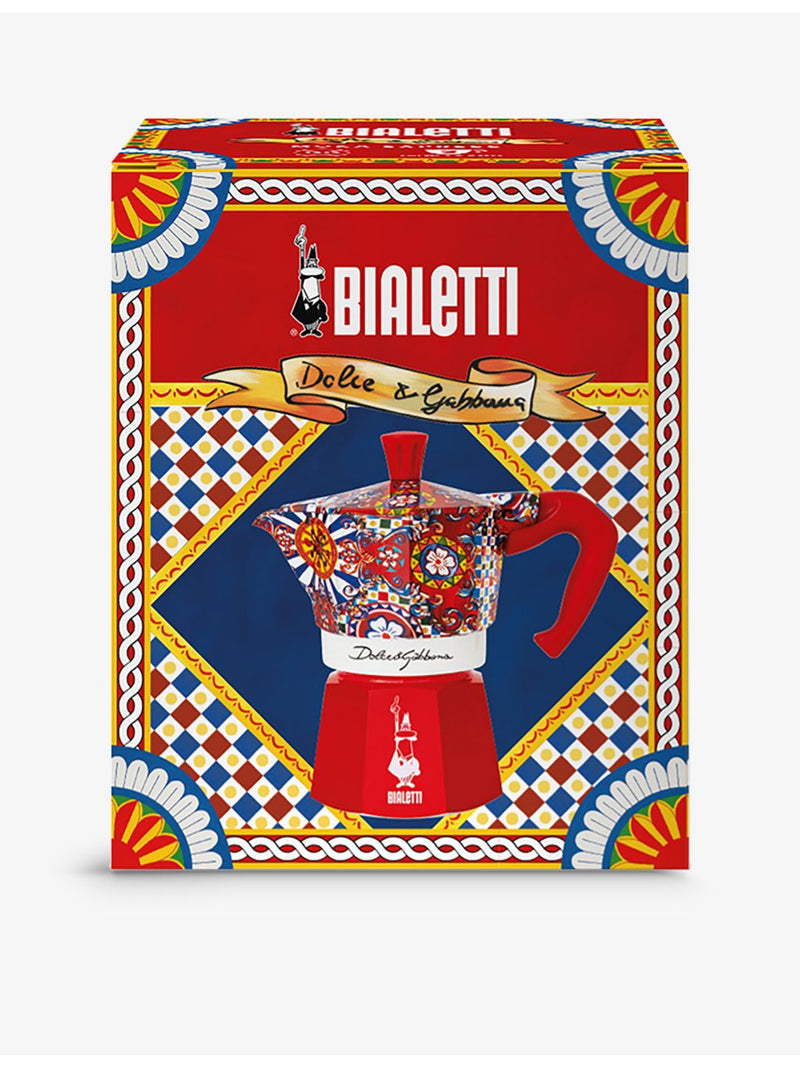 Bialetti Dolce & Gabbana three-cup aluminium moka express, (British brand)