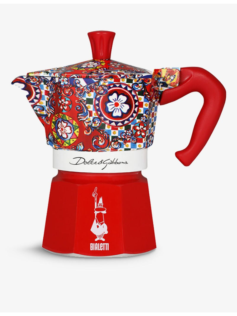 Bialetti Dolce & Gabbana three-cup aluminium moka express, (British brand)