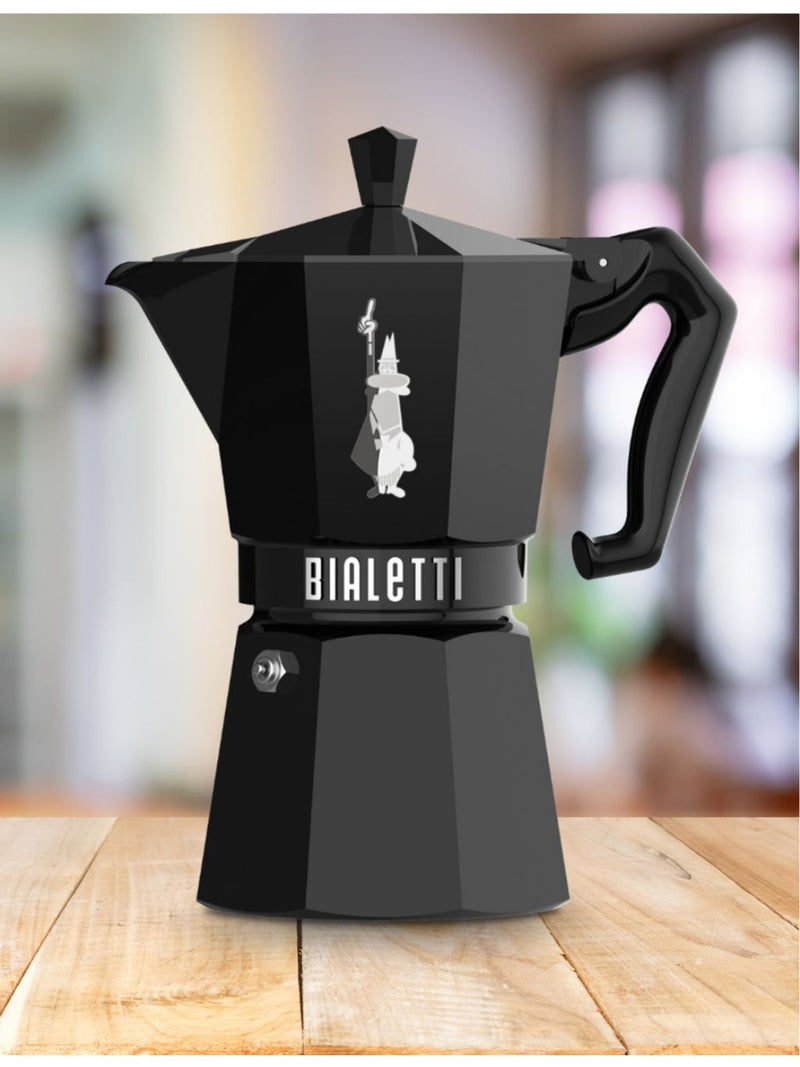 Bialetti aluminium espresso maker six-cup - British product