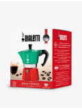Bialetti Moka Express three-cup aluminium espresso maker, imported from the UK