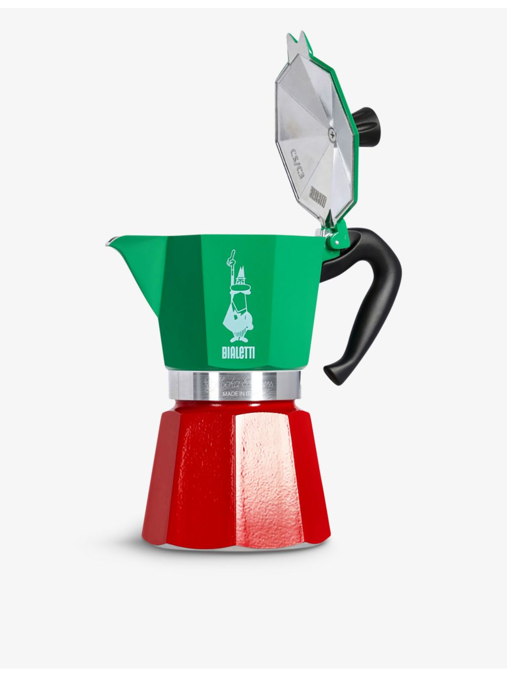 Bialetti aluminium espresso maker six cup Moka Express - British product