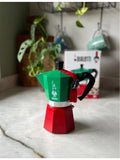 Bialetti aluminium espresso maker six cup Moka Express - British product