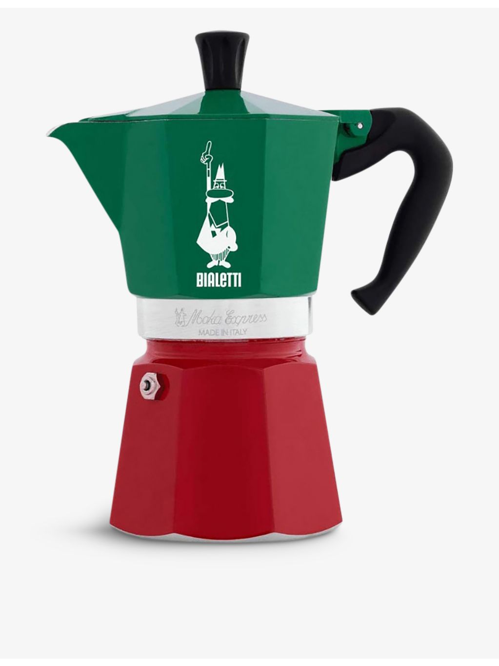 Bialetti aluminium espresso maker six cup Moka Express - British product