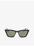 Le Specs Velodrome cat-eye acetate sunglasses, UK version