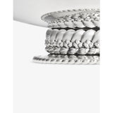 Christofle silver-plated centre piece braided design 9cm, imported from the UK