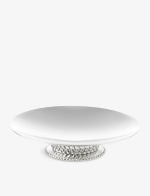 Christofle silver-plated centre piece braided design 9cm, imported from the UK