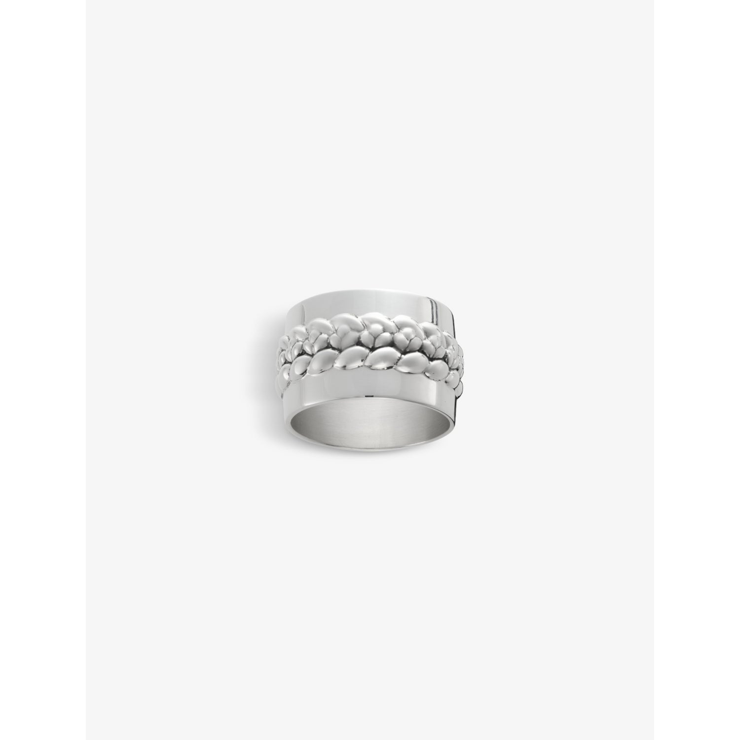 Christofle silver-plated napkin ring 3cm, Babylone collection (British brand)