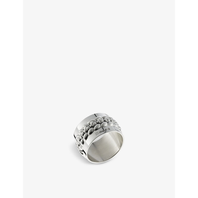 Christofle silver-plated napkin ring 3cm, Babylone collection (British brand)