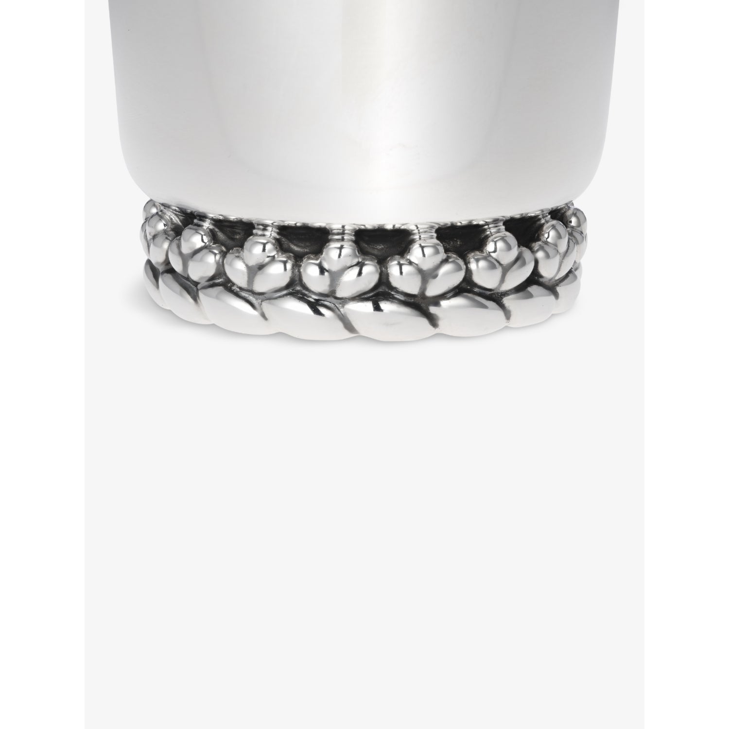 Christofle Babylone braided silver-plated cup 8.5cm, UK version