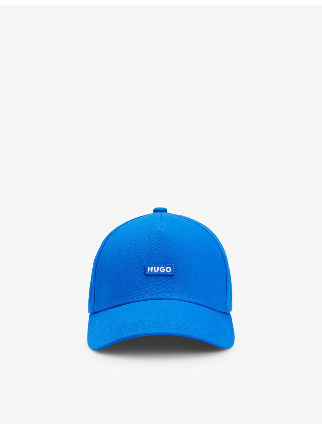 HUGO cotton baseball cap with logo badge, imported from the UK