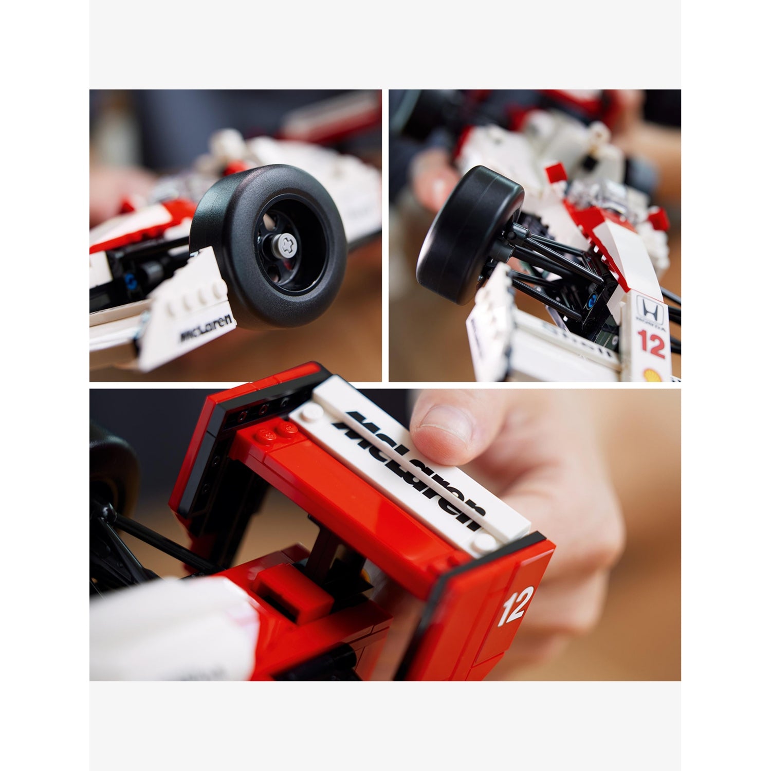 LEGO building set McLaren MP4/4 with Ayrton Senna, 693 pieces (British brand)