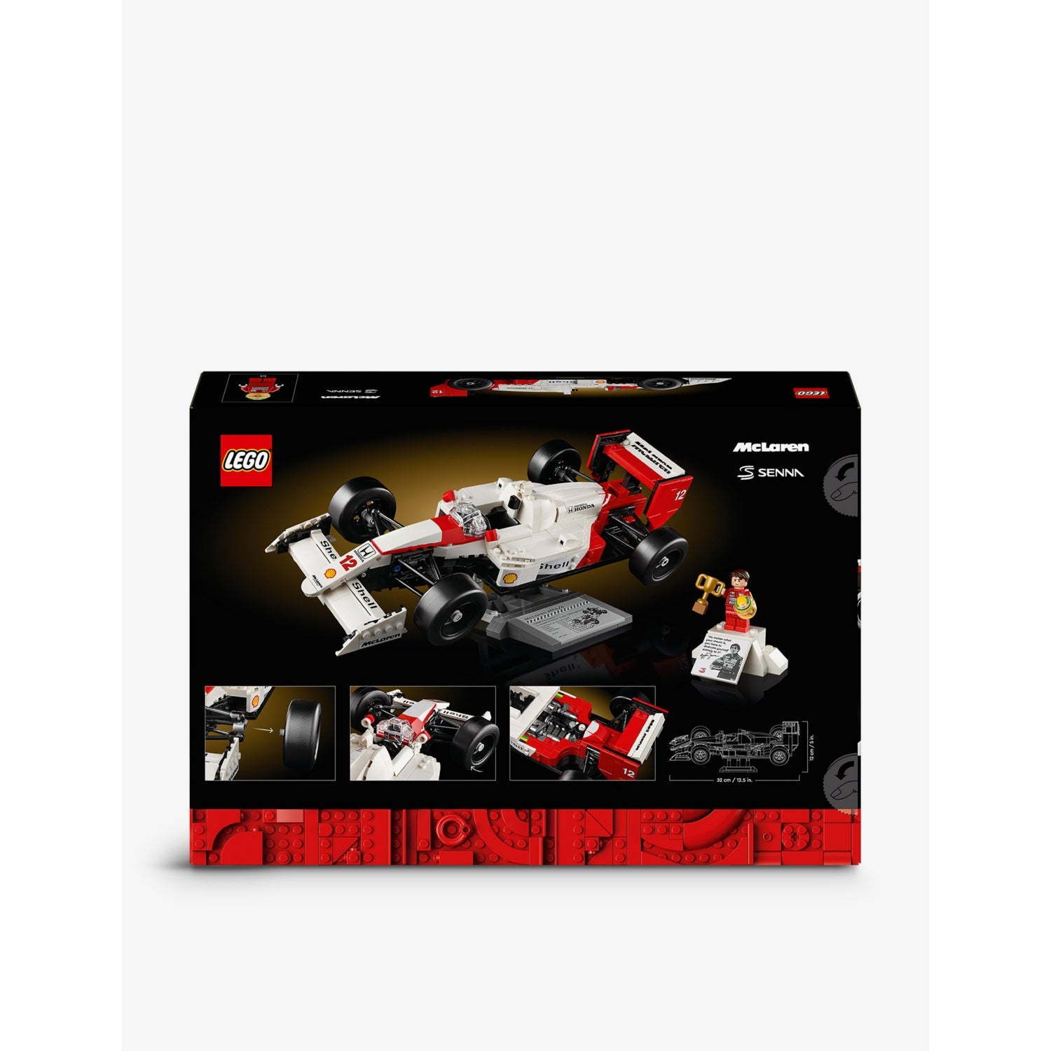 LEGO building set McLaren MP4/4 with Ayrton Senna, 693 pieces (British brand)