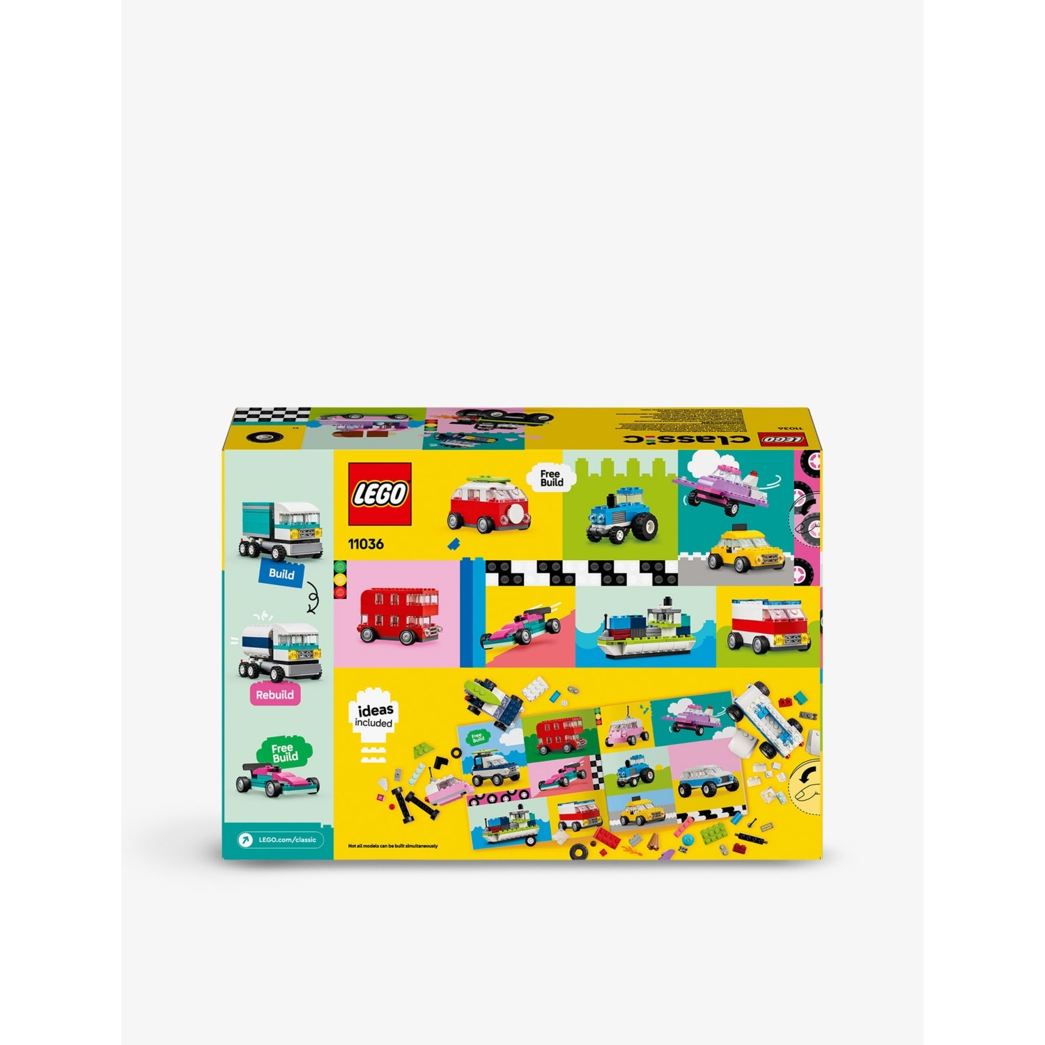 LEGO Classic Creative Vehicles building playset 900 pieces (British brand)