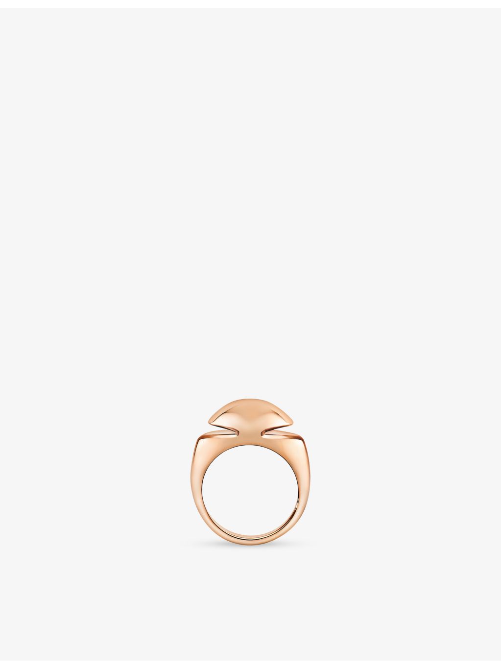 Bulgari Cabochon 18ct rose-gold designer ring, UK version