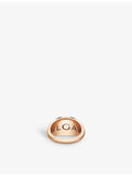 Bulgari Cabochon 18ct rose-gold designer ring, UK version